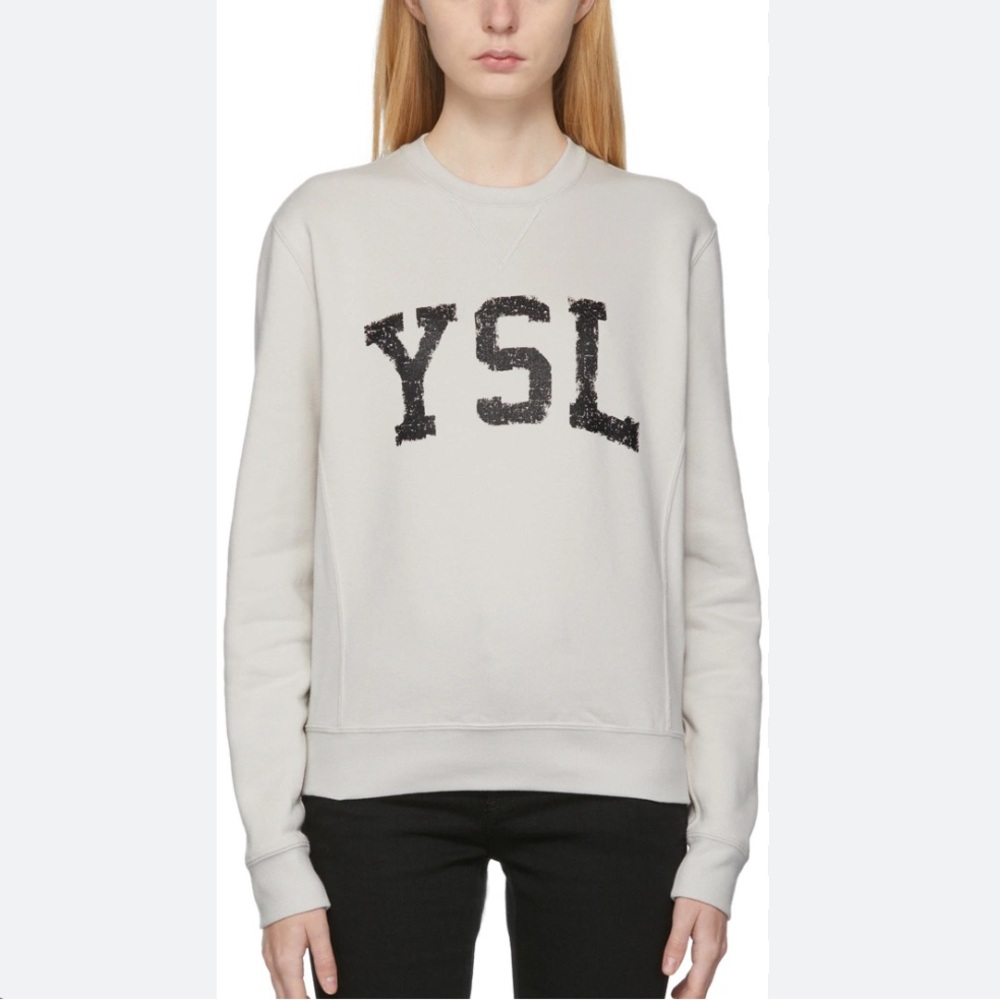 Saint Laurent YSL Collegiate Sweater Small
